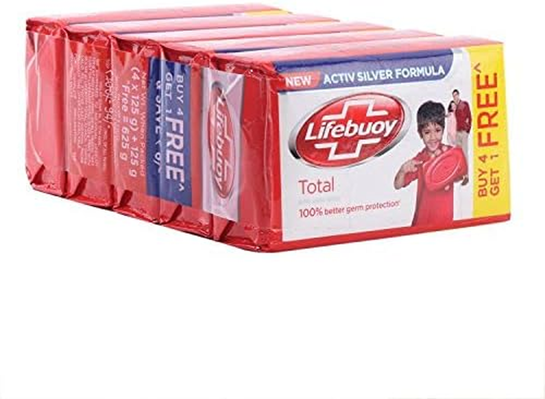 Lifebuoy Soap - Total, 4X125G Pack image number 1