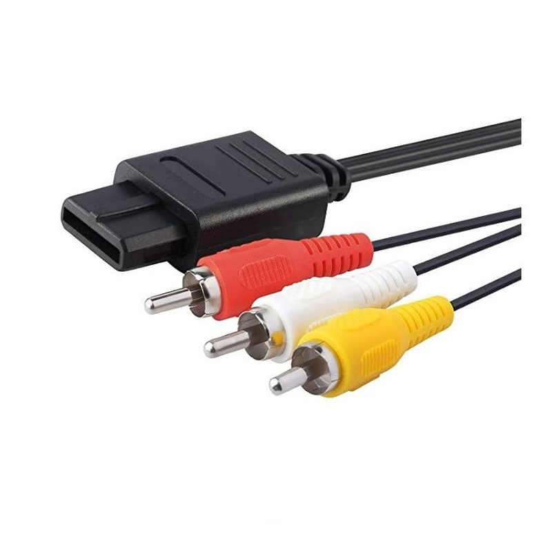 Composite AV Audio Video Cable Compatible with Nintendo 64 (N64), Super Nintendo (SNES) and Nintendo Gamecube Consoles &ndash; 1.8M RCA Lead image number 3