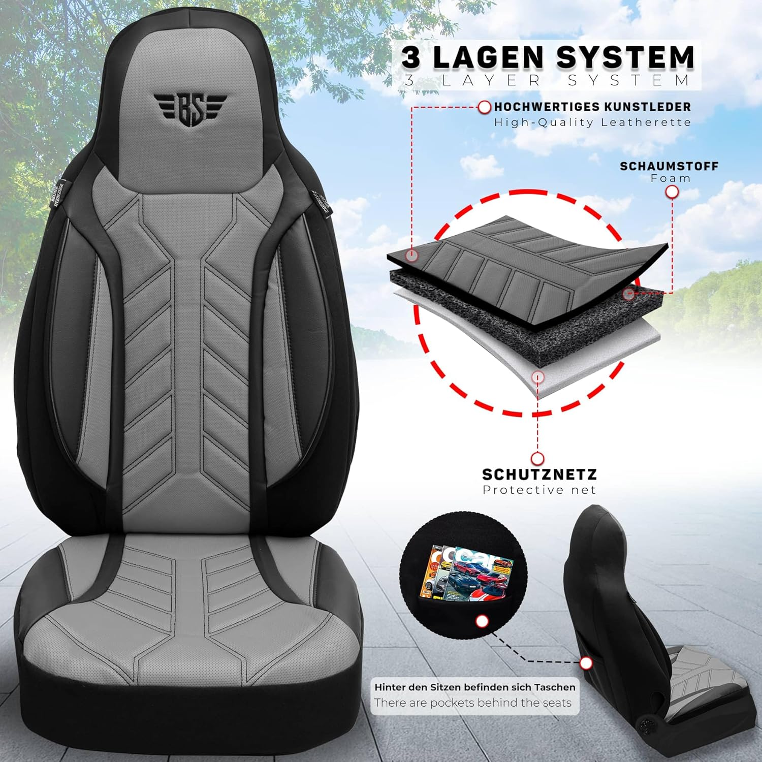 Bremer SITZBEZ&Uuml;GE Motorhome Seat Covers for Fiat Ducato Jumper Boxer DPL501 image number 6