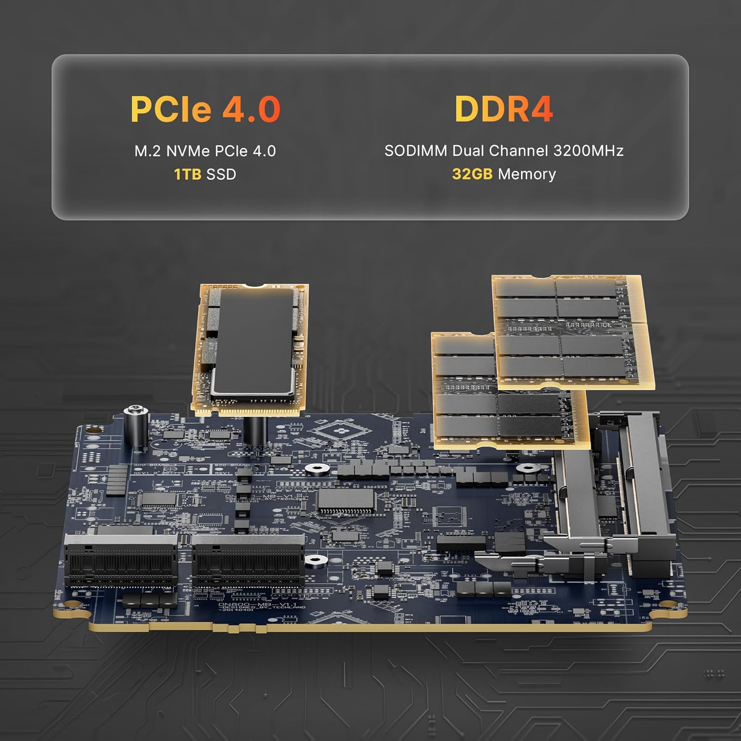 Mini PC BOSGAME P4 Ryzen 7 5825U (Up to 4.5Ghz, 8C/16T) Mini Computers DDR4 32GB RAM 1TB M.2 Pcie Nvme SSD, Mini PC Windows 11 Pro | Dual 2.5G LAN | HDMI&DP&USB-C | 4K60Hz Triple Display | Wifi 6E image number 2