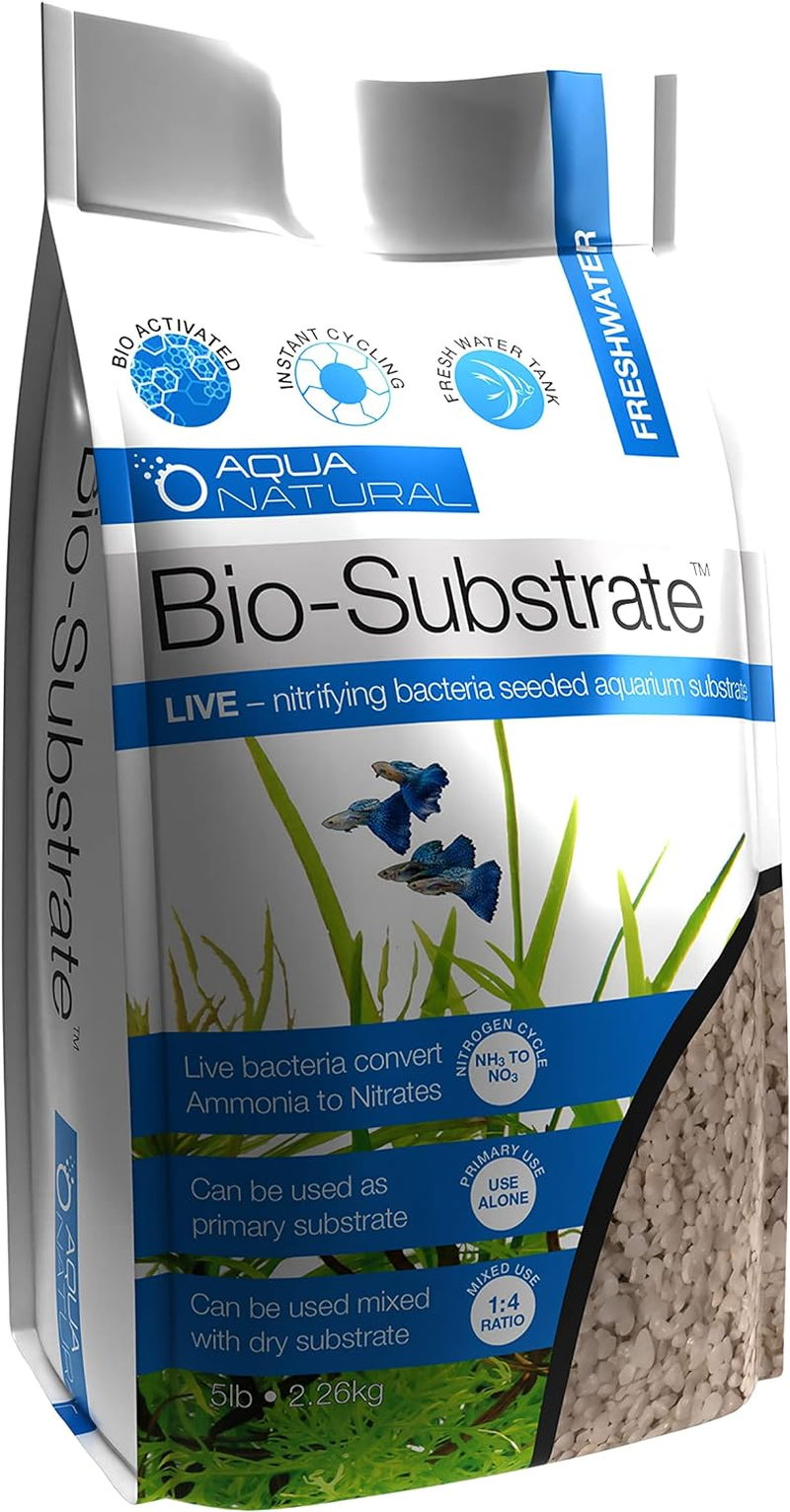 Aqua Natural Bio-Substrate Aquarium Gravel, Ice White