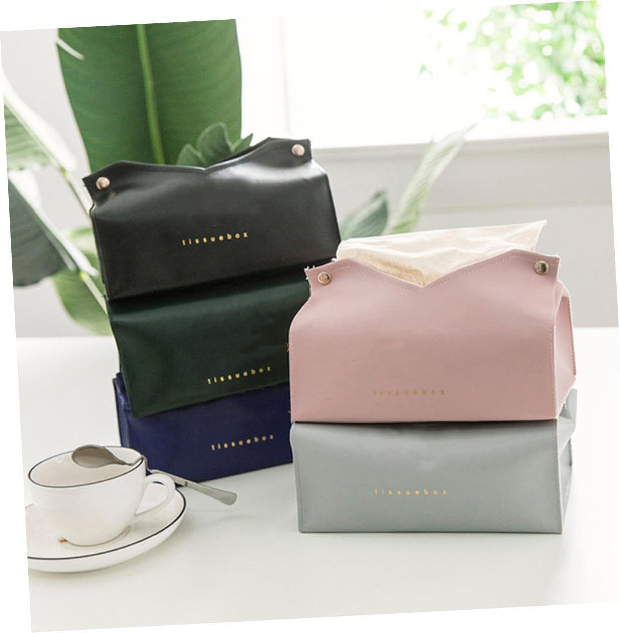 Alipis Leather Paper Towel Container Storage Box Easy to Clean Suitable for Kitchen Car image number 1