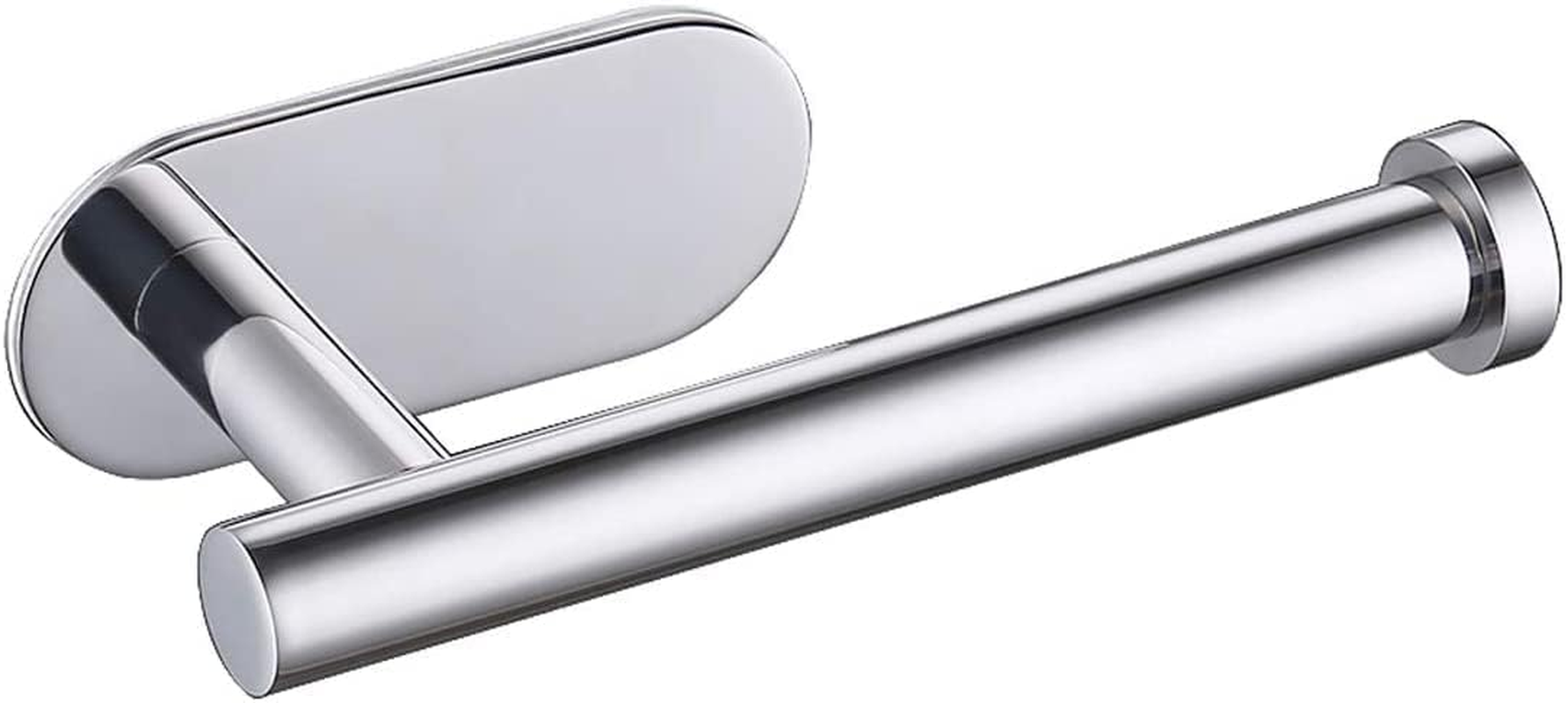 Wall Mounted Toilet Paper Holder - 5.2 Inch 304 Stainless Steel Bathroom Tissue Roll Dispenser, Black - Pack of 2