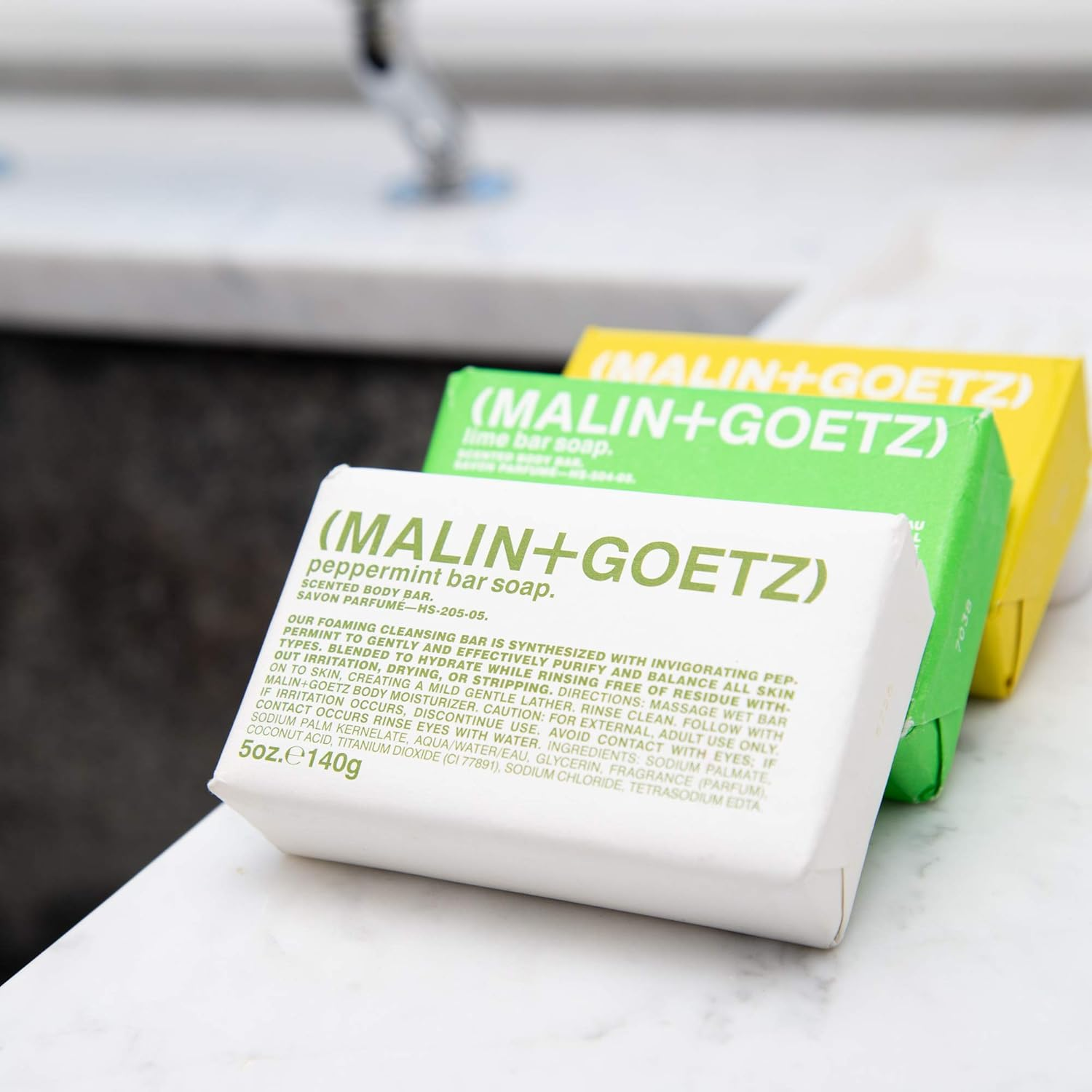 Malin + Goetz Bar Soaps, Rum, Lime, Peppermint, Purifies, Balances & Cleans Skin with Natural Ingredients for Men + Women. for All Skin Types. No Drying or Irritation. Cruelty-Free + Vegan 5 Oz image number 2