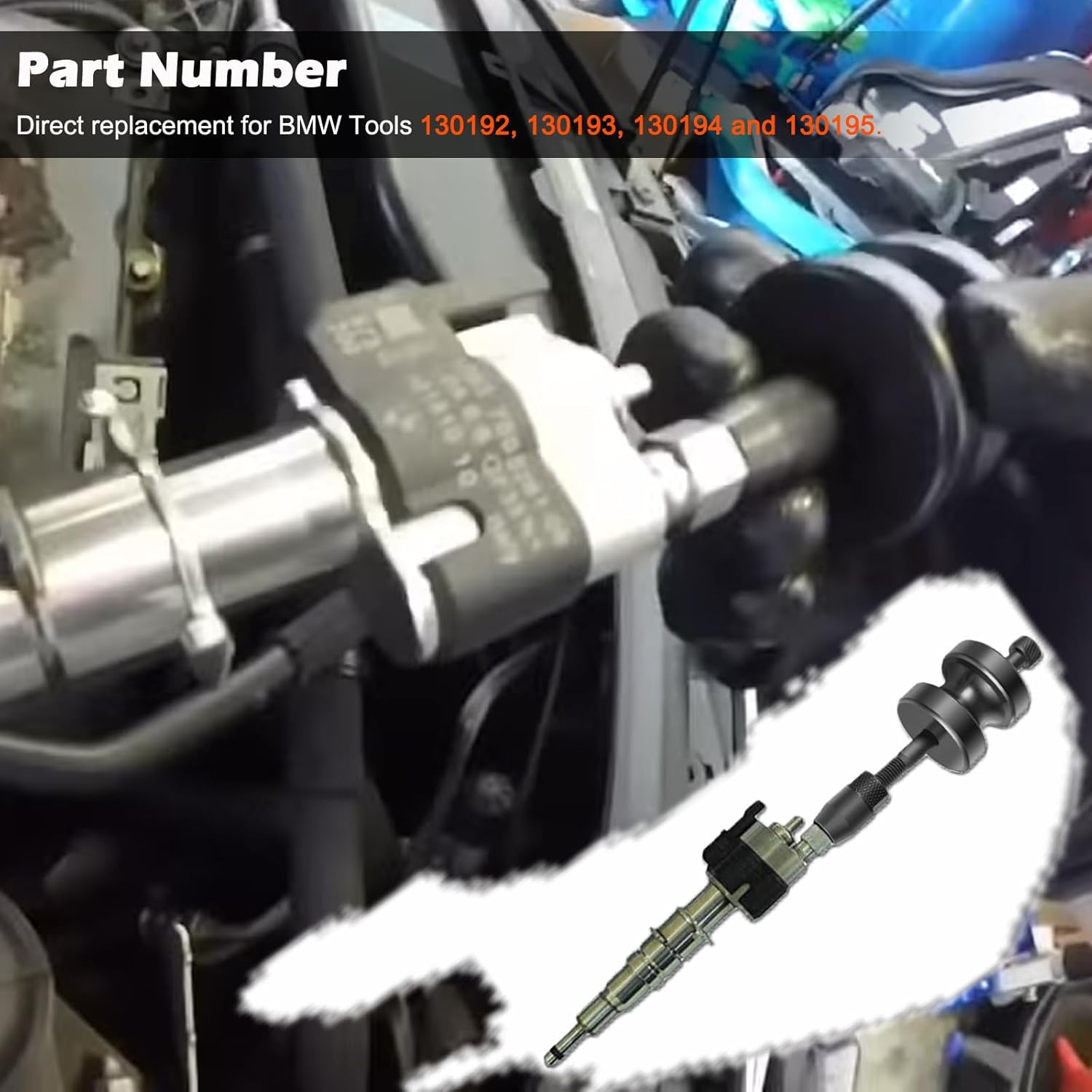 Injector Puller and Teflon Seal Installer Tools Set Fits for BMW N14 N18 N54 N63 Diesel Engines, Alternative to 130192, 130193, 130194 and 130195 image number 2