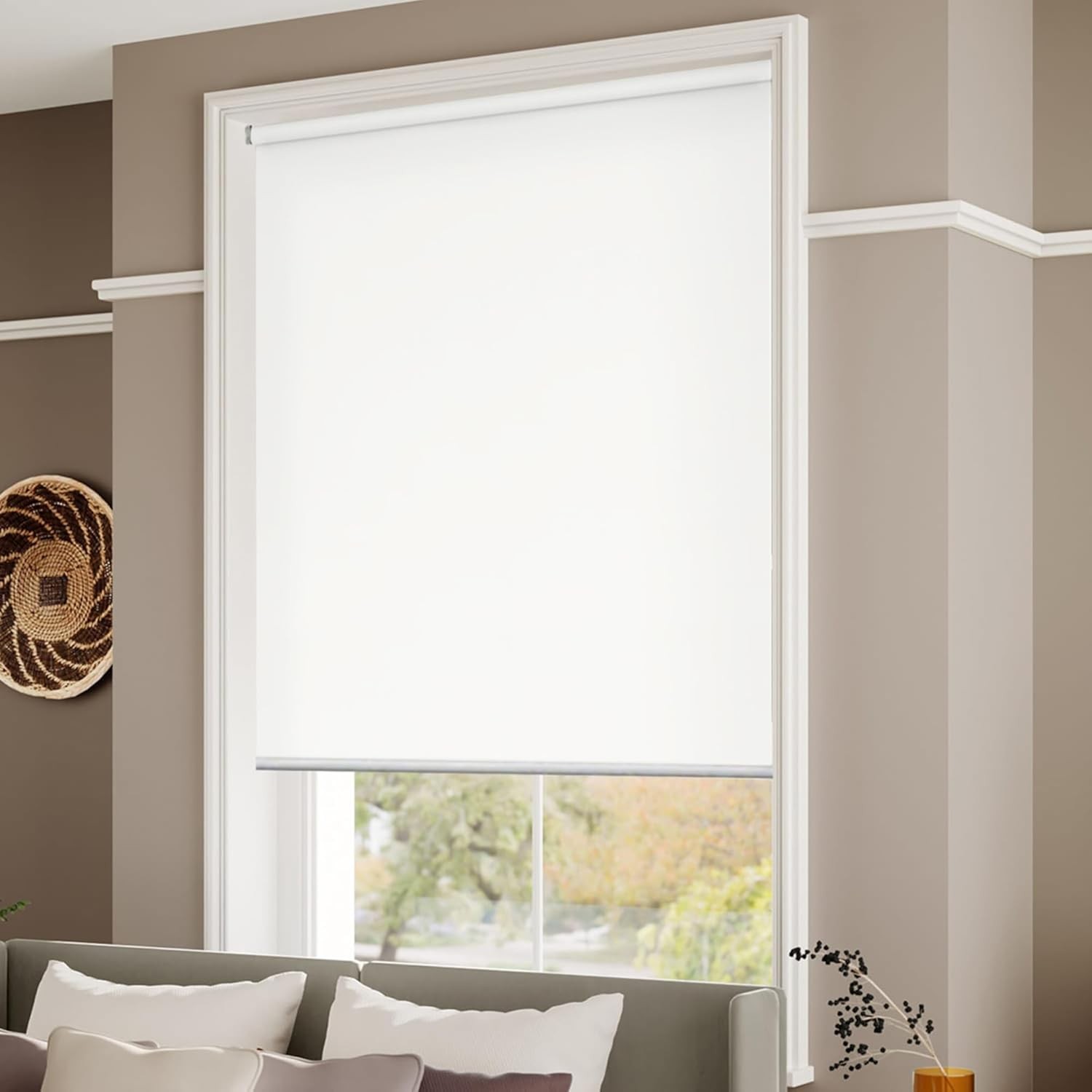 Tuiss Blinds Online Australia | Custom Blockout Roller Blind - Any Size 60-210Cm W X 150-210Cm H, 6 Colour Choices (Cloud, 120Cm X 150Cm) image number 4