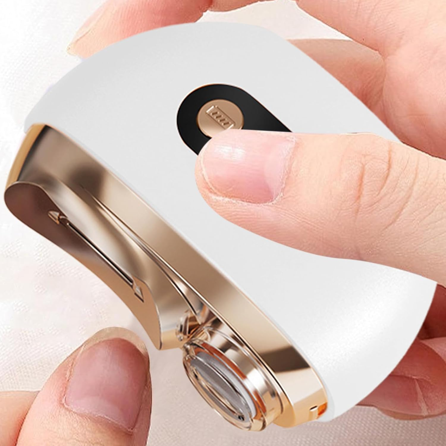 Automatic Nail Clipper - USB Rechargeable Fingernail Cutter,3 Speeds Portable Quiet Nail Clipper with Light for Home Manicure Travel Baby Care Seniors Home Salon image number 1