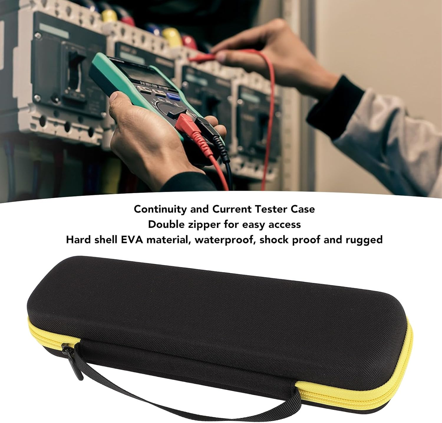 Carrying Case for T5‑600 T5‑1000 T 6‑600 T 6‑1000 Electrical Voltage, Continuity and Current Tester, Hard Carry Travel Case, EVA Waterproof Shockproof Organizer Holder, Black image number 6