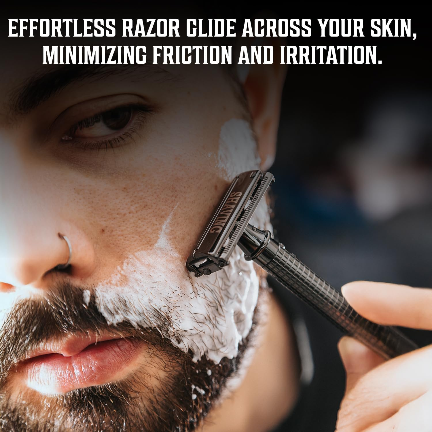 Viking Revolution Luxury Shaving Cream for Men- Sandalwood Scent - Soft, Smooth & Silky Shaving Soap - Rich Lather for the Smoothest Shave - 5.3Oz image number 2