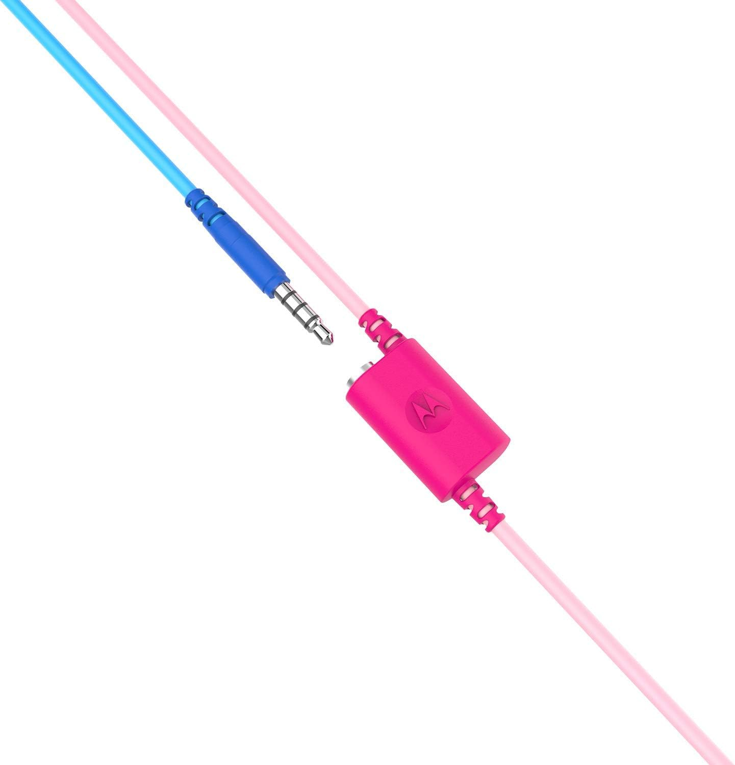 Motorola Squads 300 Wireless Kids Headphones with 15 Hours Play Time, Audio Splitter for Sharing and Anti-Allergic Cushion &ndash; Pink, SH056