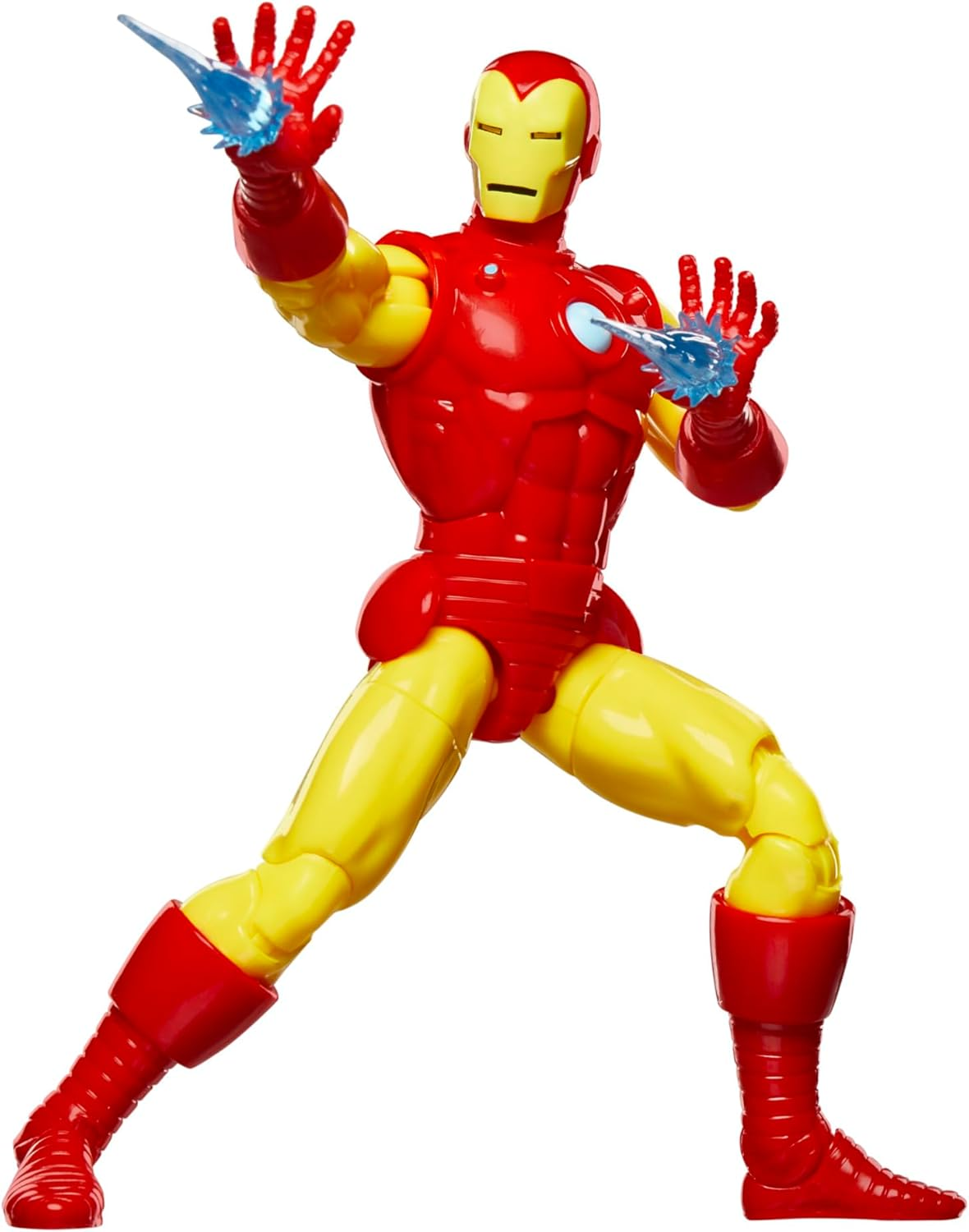 Marvel Legends Series Iron Man, Avengers Retro Marvel Comics Secret Wars Collectible 6 Inch Action Figure with Shield