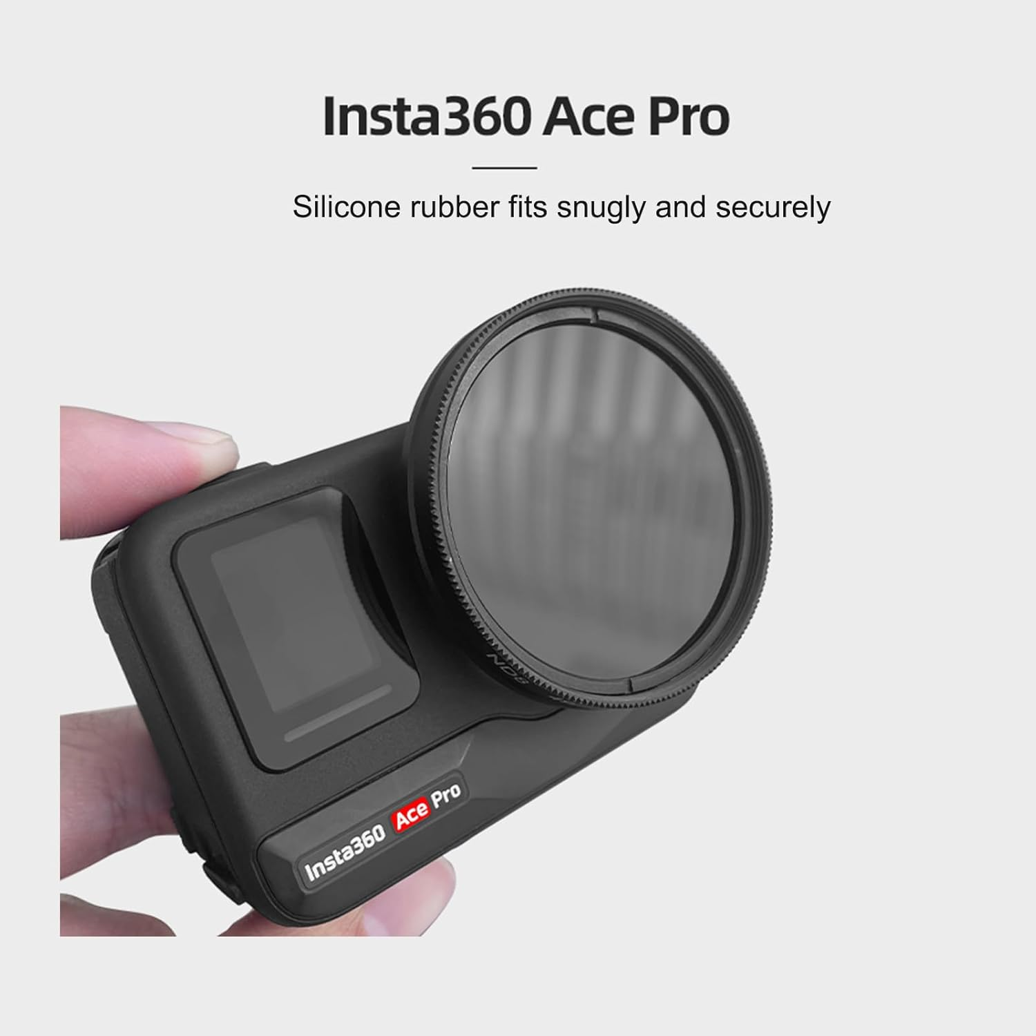 For Insta360 Ace Pro/Ace Filter Holder Bracket, Metal Filter Holder Protective Frame Compatible with 49Mm Filters, for Insta360 Ace Pro Accessories image number 4