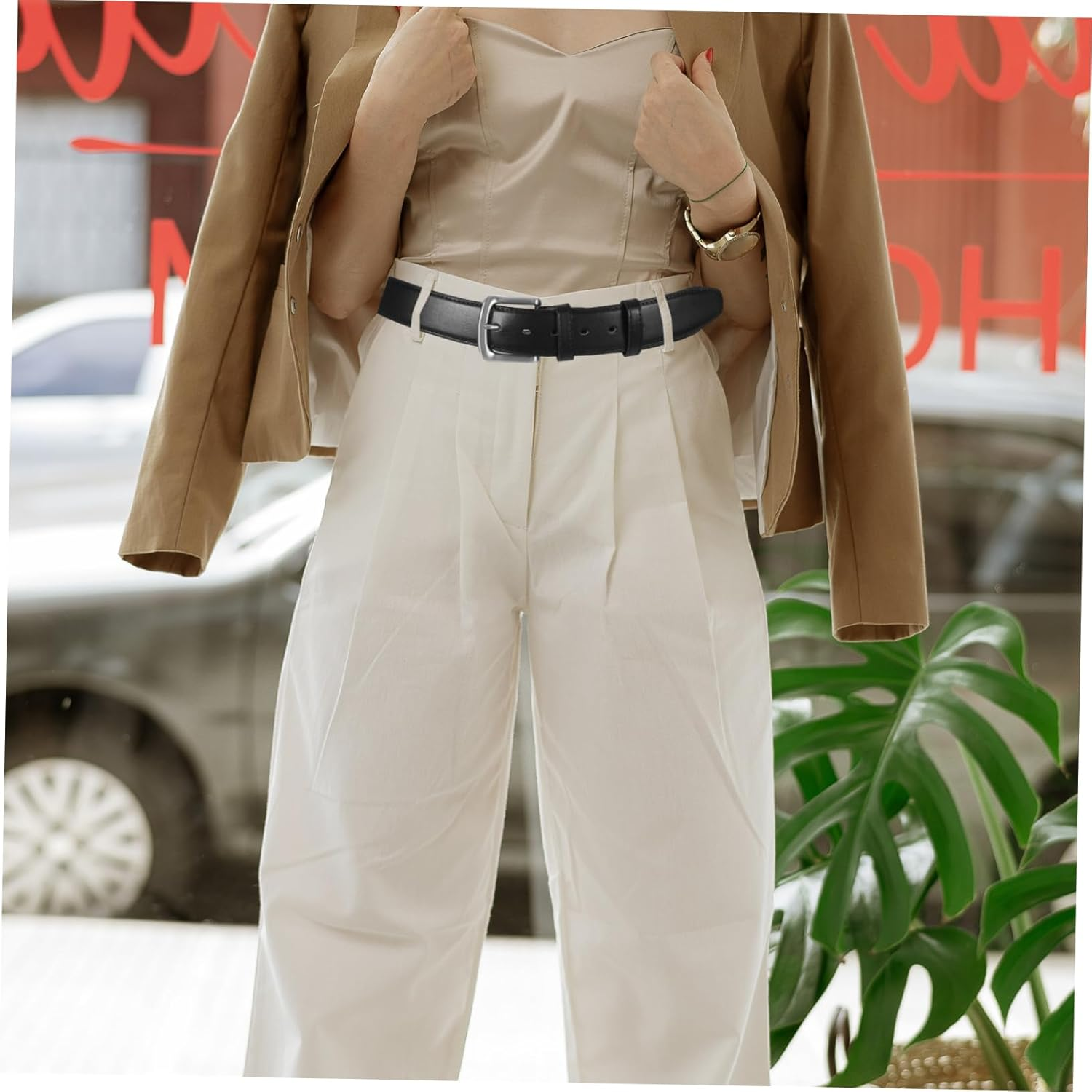 VALICLUD Travel Money Belt for Men Theft Waist Wallet with Hidden Compartments Stylish PU Design for Secure Storage of Cash and Valuables