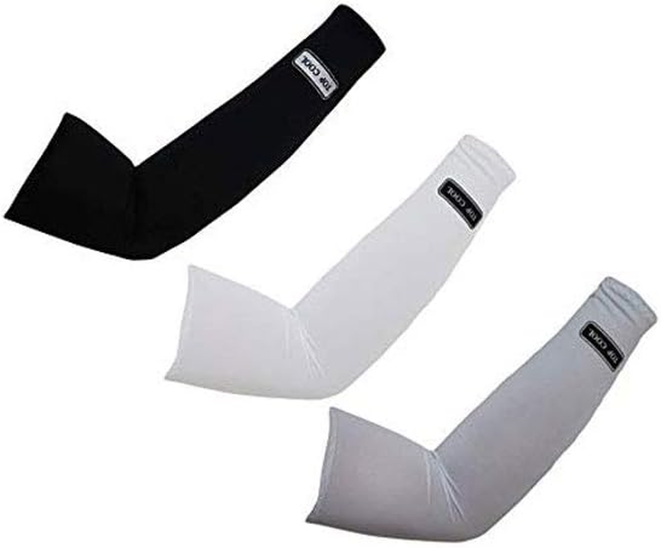 TOP COOL 3Packs Sport Skin Cool Arm Toshi Sleeve Cooling UV Cover Sun Protective Stretch Armband Basketball Bike Hiking Golf Cycle Drive outside Activities image number 4