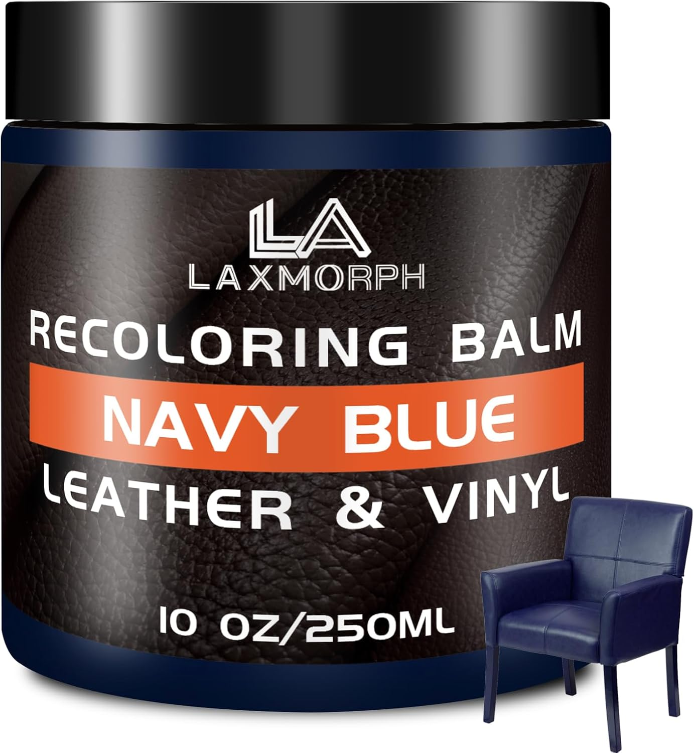 Leather Repair Kit Navy Blue, 250 Ml Liquid Leather Care for Leather Couch, Leather Paint, Faux Leather Repair Kit for Repairing Sofas, Vinyl Furniture, Car Seat, Saddle for Fading and Scratches image number 4