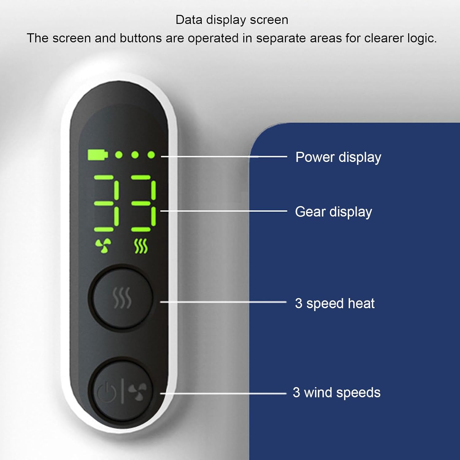 Cordless Hair Dryer with 15600Mah USB Rechargeable Battery, Large Wind Power Design Lightweight and Portable for Travel Dorm Outdoor Use image number 5