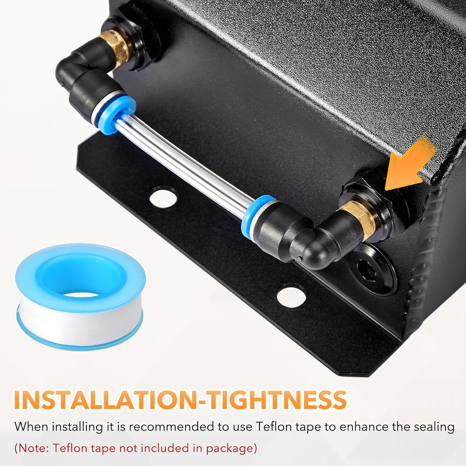 Krimocy 1L Coolant Overflow Tank, Aluminum Radiator Tank, Reservoir Expansion Tank Universal Black image number 3