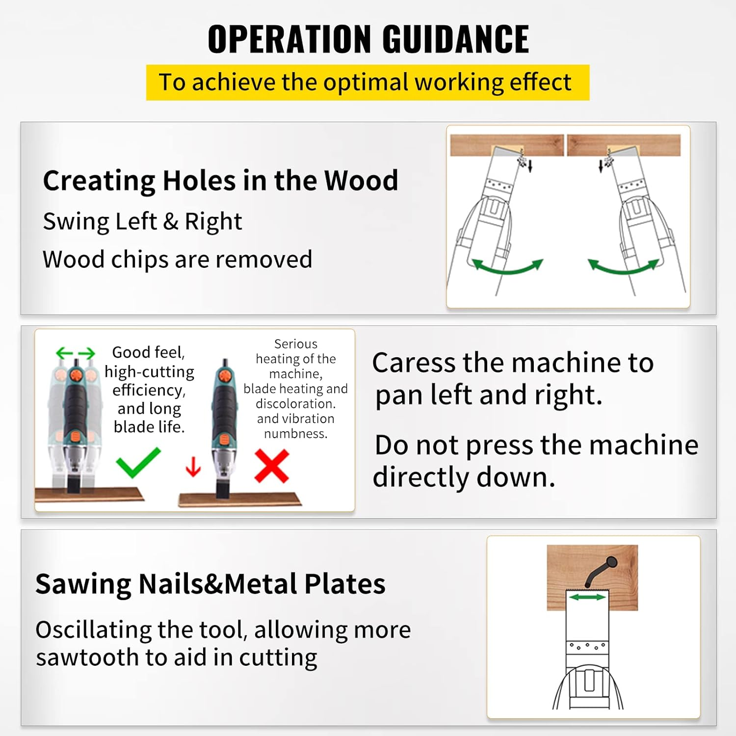 VEVOR 100PCS Oscillating Saw Blades, Quick Release Multitool Blades Kit, HCS Tool Blades for Wood Plastic, Compatible with Dewalt Dremel Fein Worx Bosch Makita Milwaukee image number 1