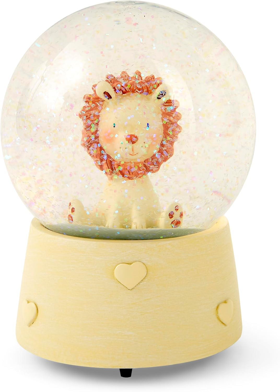 Baby Gift - Lion Musical Snow Globe Suitable for Boys and Girls - Baby Shower Christening Gift image number 1