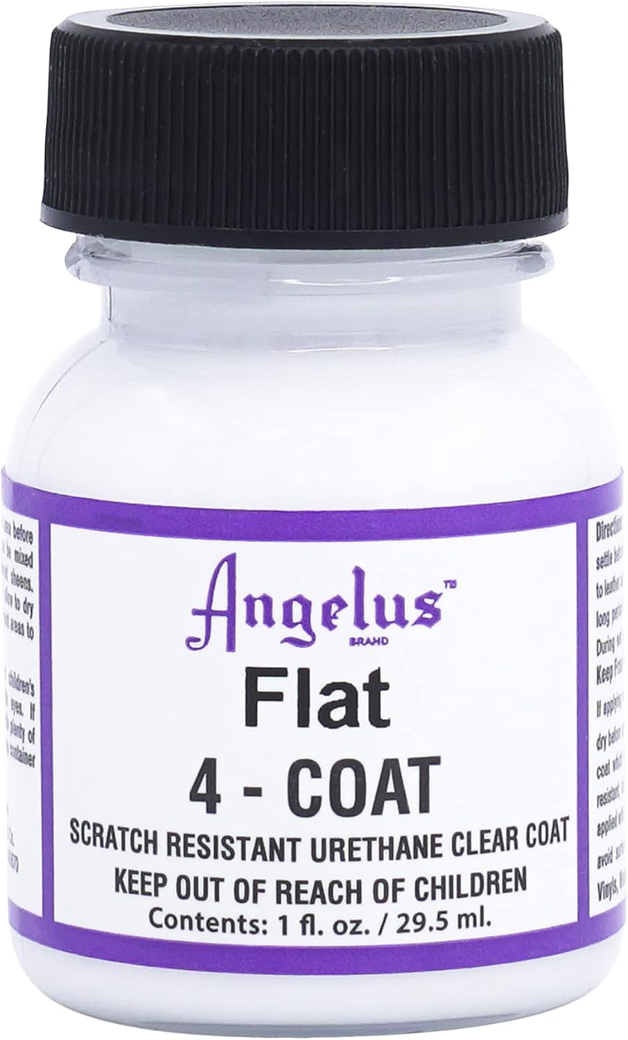 Angelus 4-Coat Finisher, 1 Ounce Bottle, Flat (901-01-000) image number 1