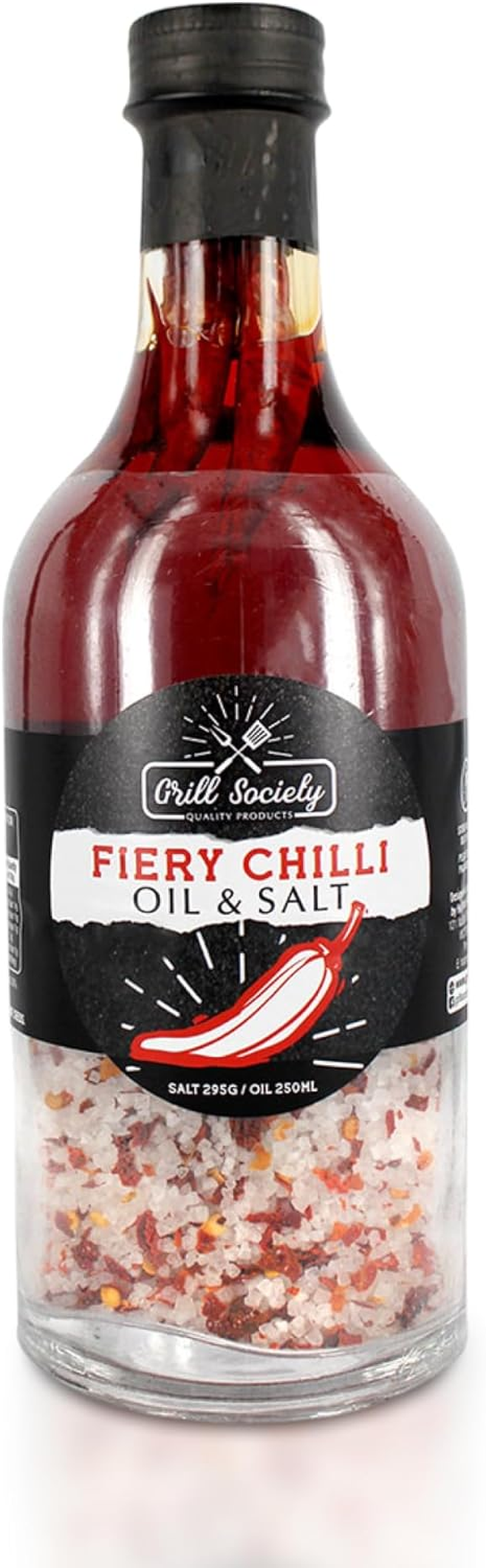 Grill Society Garlic & Rosemary Oil & Salt Combo, 500Ml - Flavoured Oil and Salt Seasoning with Garlic and Rosemary, Ideal for BBQ, Roasts, Veggies, Pasta, Grilling and Marinades image number 6