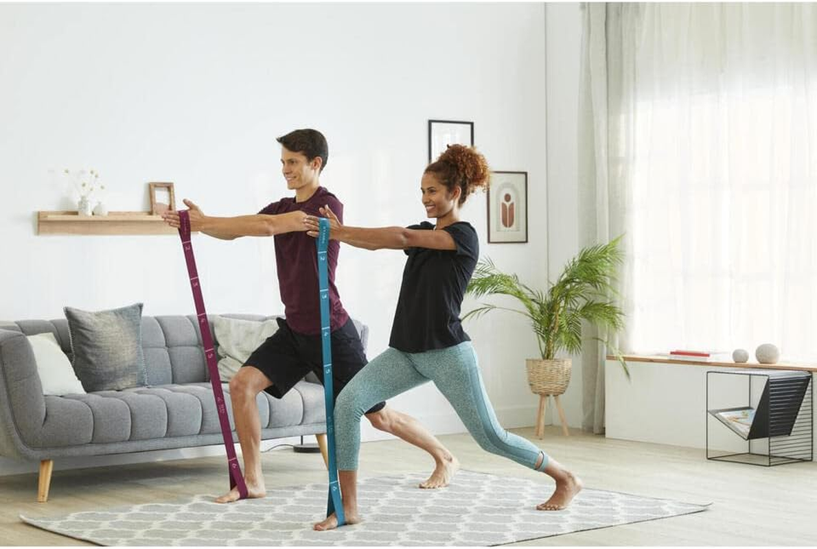 Nyamba Decathlon Fitness Resistance Textile Band, Purple, 10 Kg Unique Size image number 6