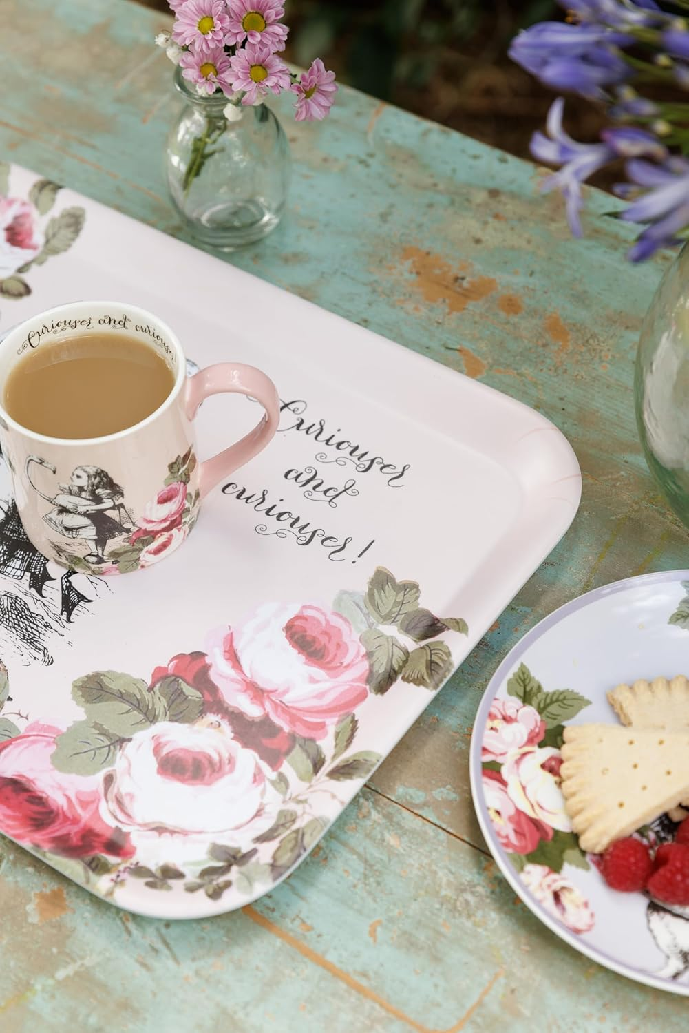 Mikasa and the V&A Serving Tray, Large Melamine Tray for Drinks and Afternoon Tea, Alice in Wonderland Collection, 43Cm X 32Cm, Perfect for Gifting image number 6