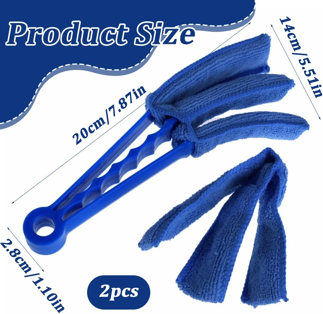 Blind Cleaning Brush, 2 Pieces Blind Cleaner, Duster for Blinds and Electric Fans image number 2