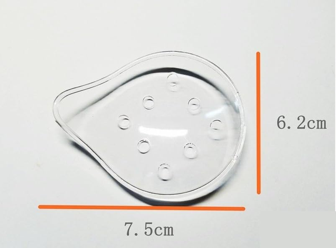 Eye Shield, 2 Pcs Plastic Patch for Surgery Covering, Breathable Protection Care Supplies with Elastic Rope (Transparent, 6.2 * 7.5CM) image number 3