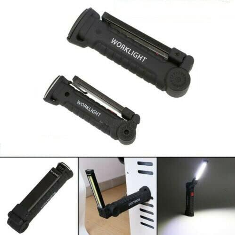 Rechargeable COB LED Hand Torch Flashlight Work Light Cordless Magnetic 1/2X (1X Big) image number 2