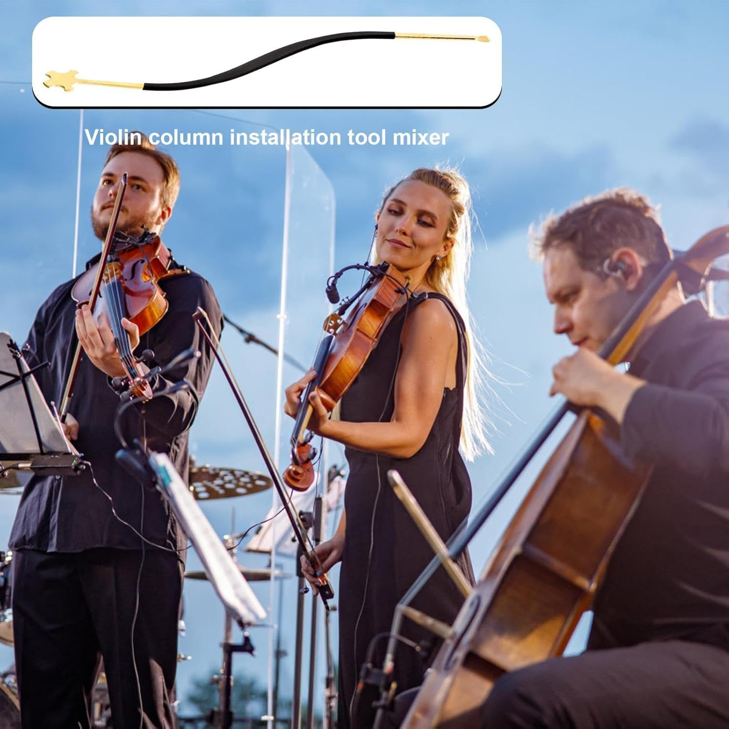 Violin Sound Post Tool | Installation Tool Sound Hook Professional,Easy Installation Luthier Violin Tool Tuner Installation Tool for Sound Post Violin Post Mounting Tool image number 4