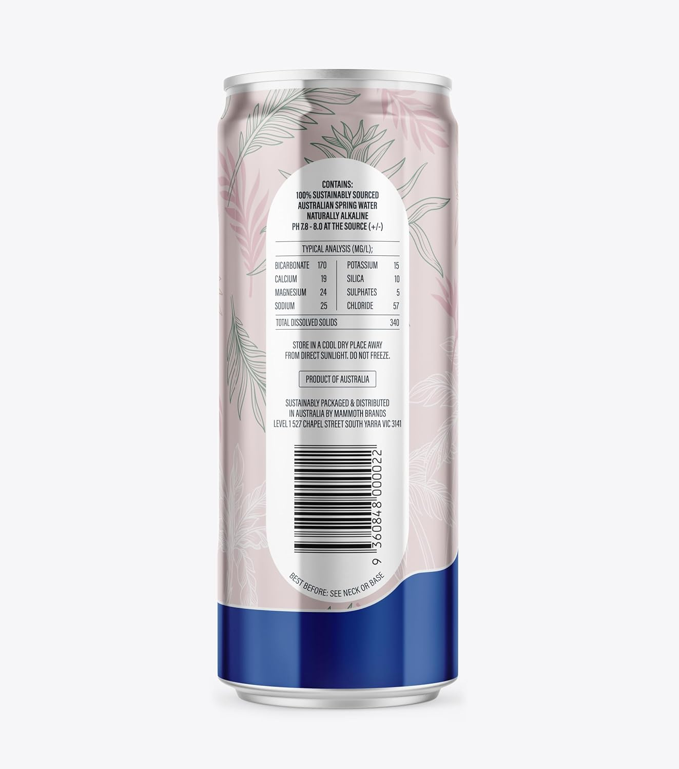 Rippl Floral Canned Still Mineral Water, 330 Ml, 24 Pack image number 6