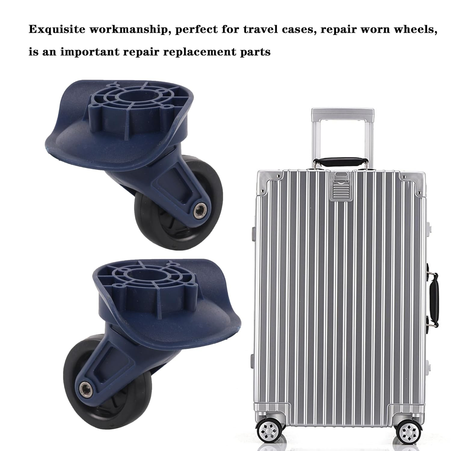 RDEXP 85 X 50Mm Luggage Wheels Replacement for Travel Swivel Wheels W321 Set of 1 image number 3