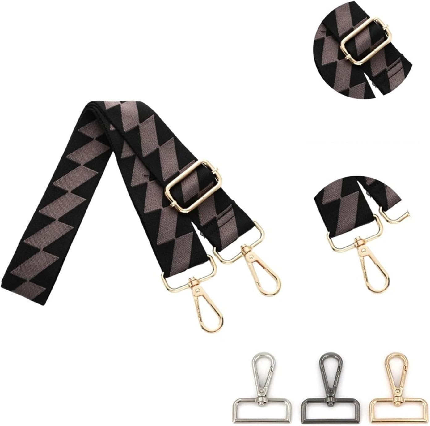 Shoulder Strap Handbag Bag Strap Handbag Strap Adjustable When Carrying Replacement Wallet Handle Shoulder Bag Accessory Crossbody Handbag Replacement Strap (Color : E50, Size : Light Gold Buckle)