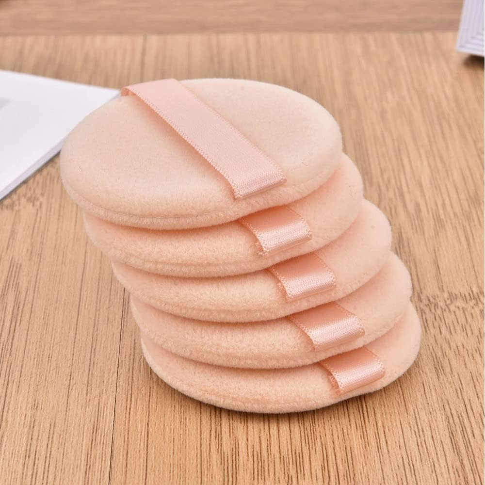 BIGTEDDY 4 Count Medium Makeup Sponge Powder Puffs Pads Face Blender Cosmetic Tool - Synthetic - round - for Applying Powder Cosmetics, Setting Makeup image number 1