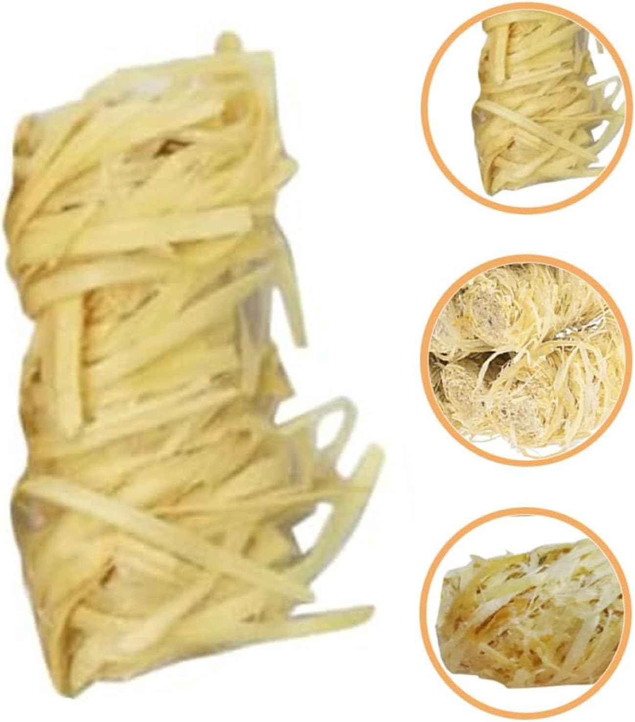 BEANPRECOY 50Pcs Wood Wool Roll Wood Fire Starters Fire Lighters Firelighters for Wood Burners,Natural Wooden Firelighters Charcoal Starters Convenient Fire Lighter Fire Lighter Firelighters for Home image number 3