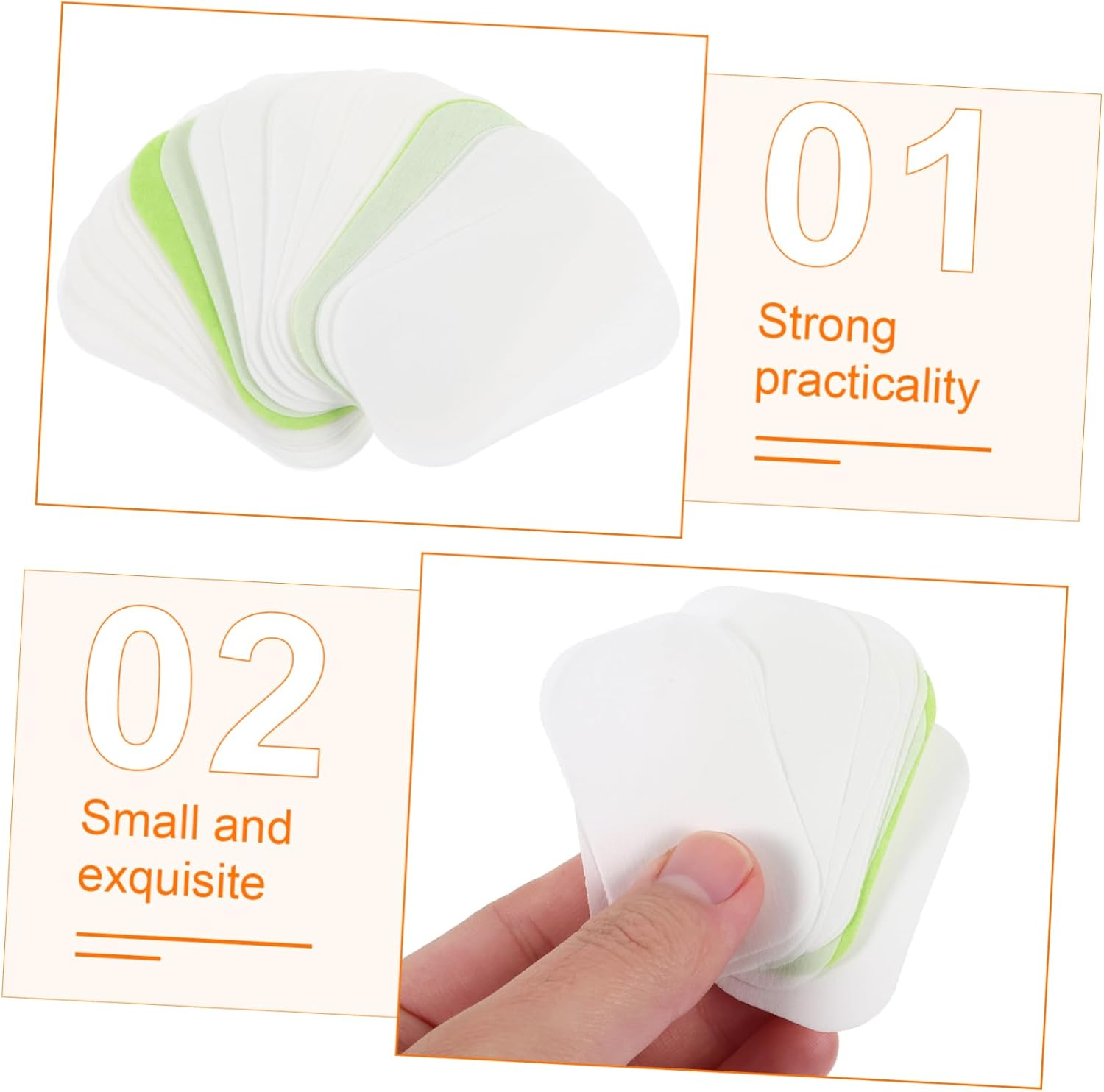 VANZACK 50 Pcs Portable Soap Sheets for Travel Disposable Hand Washing Soap Slices for Outdoor Use and Camping image number 3