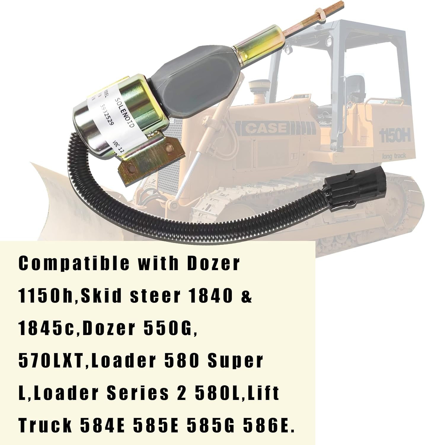 Fuel Shut off Solenoid 3930658 3932529 3935431 SA475612 J932529，Stop Solenoid Compatible with Cummins Diesel Engine 6BT5.9 4BT5.9 image number 5