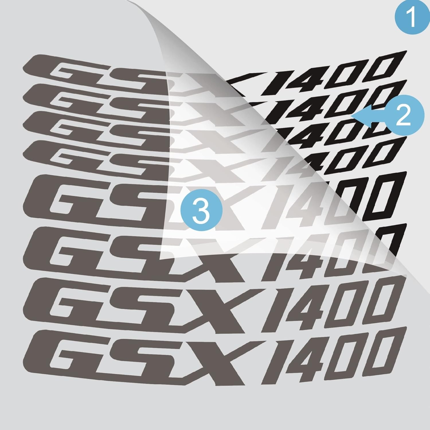 Stickers Motorcycle Rim Stickers Rim Edge Sticker Rim Edge Stripes Reflective Decals Logo Accessories for Suzuki Gsx GSX1400 1400 (Color : Orange) image number 2