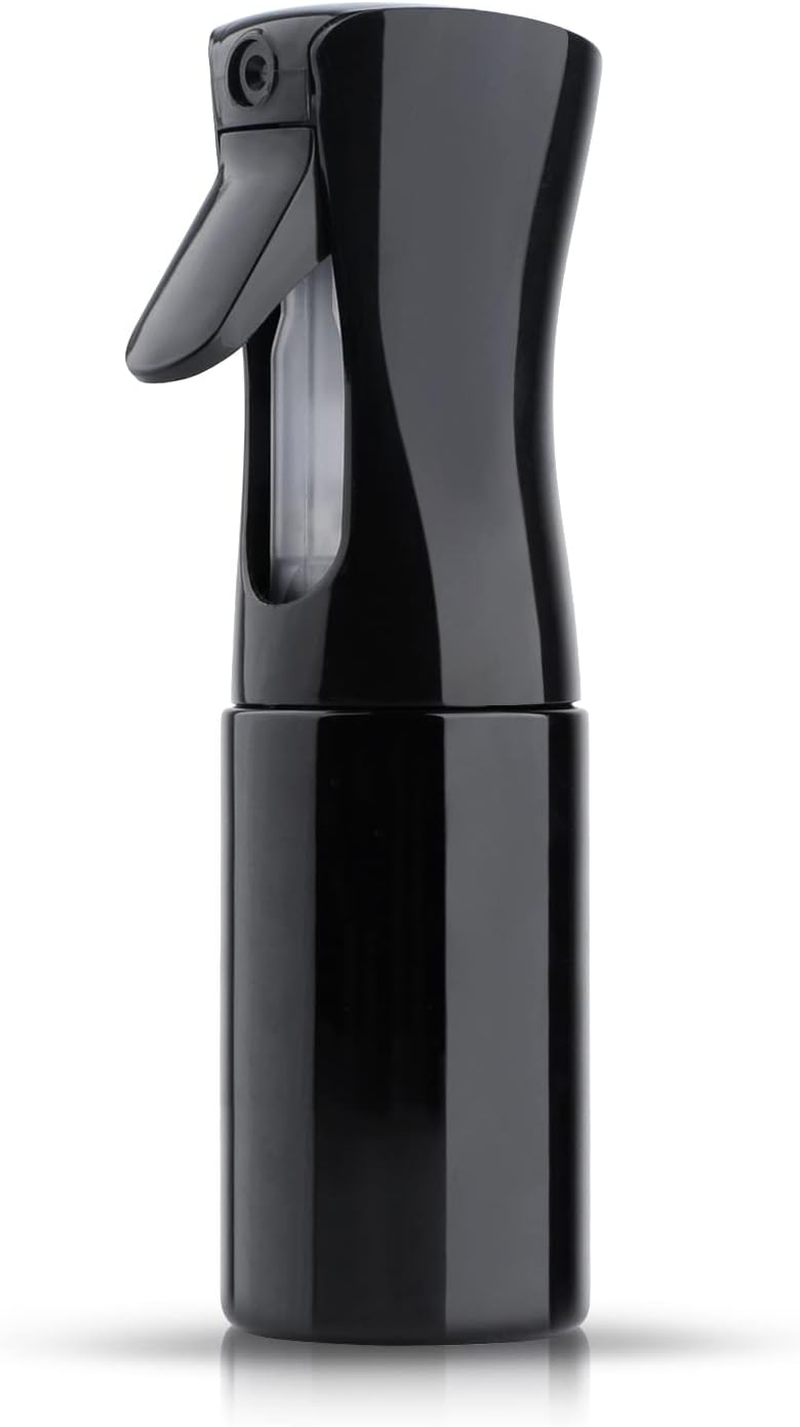 TANSHINE Water Spray Bottle for Hair Plant Fine Mister Continuous Spray Bottle for Curly Hair Styling, Cleaning, Misting & Skin Care 10Oz/300Ml (Pink)