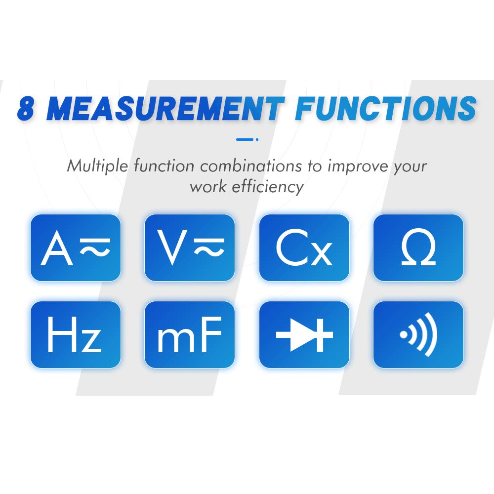 ET828 Intelligent Graphical Digital Oscilloscope Multimeter 2 in 1 with 2.4 Inches Color Screen 1Mhz Bandwidth 2.5Msps Sampling Rate for DIY and Electronic Test image number 6