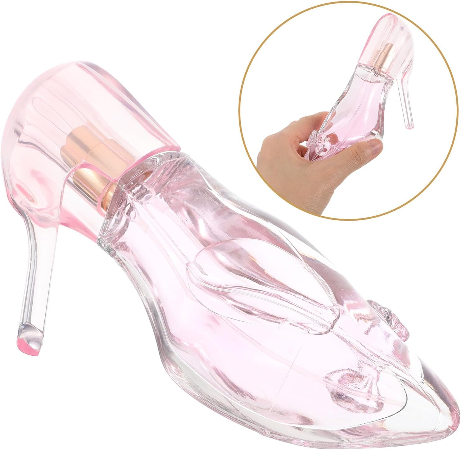 Healeved Arabian High Heel Shoe Perfume for Women 50Ml Pink Lasting Fragrance Suitable for Daily Wear and Valentine'S Day image number 5