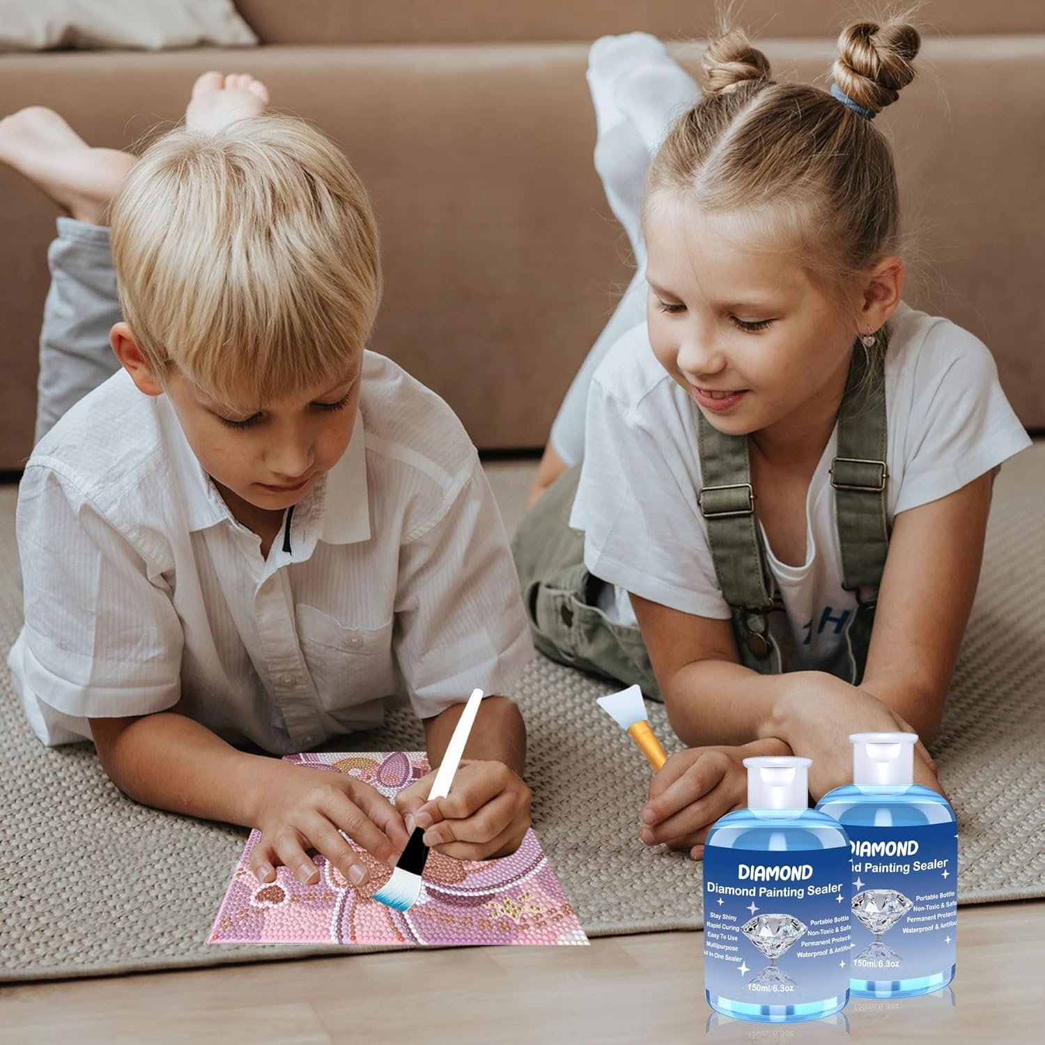 EIGTWEN Diamond Painting Sealer 150Ml，Can Maintain a Permanent Diamond Painting Art（2 Pcs） image number 1