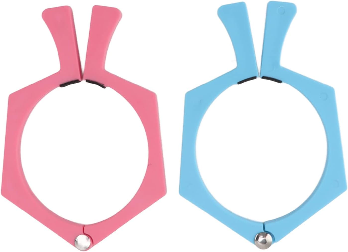 Sublimation Tumblers Pinch, Sublimation Cup Clamp Reduce Grip Strength Nonslip Silicone ABS for Heat Press Parts (And Blue) - Black And Grey image number 3