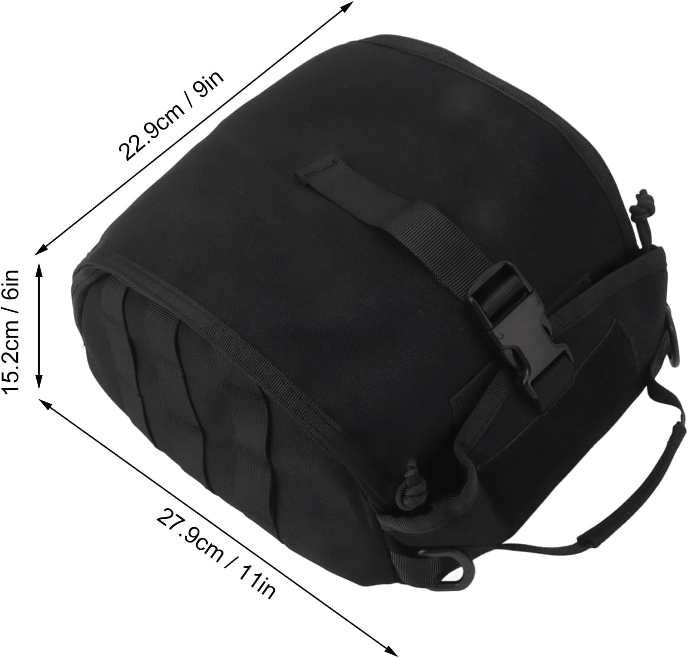 Water Proof Motorcycle & Bike Helmet Carrier 1000D Nylon Helmet Bag with Padded Protection - Khaki image number 3