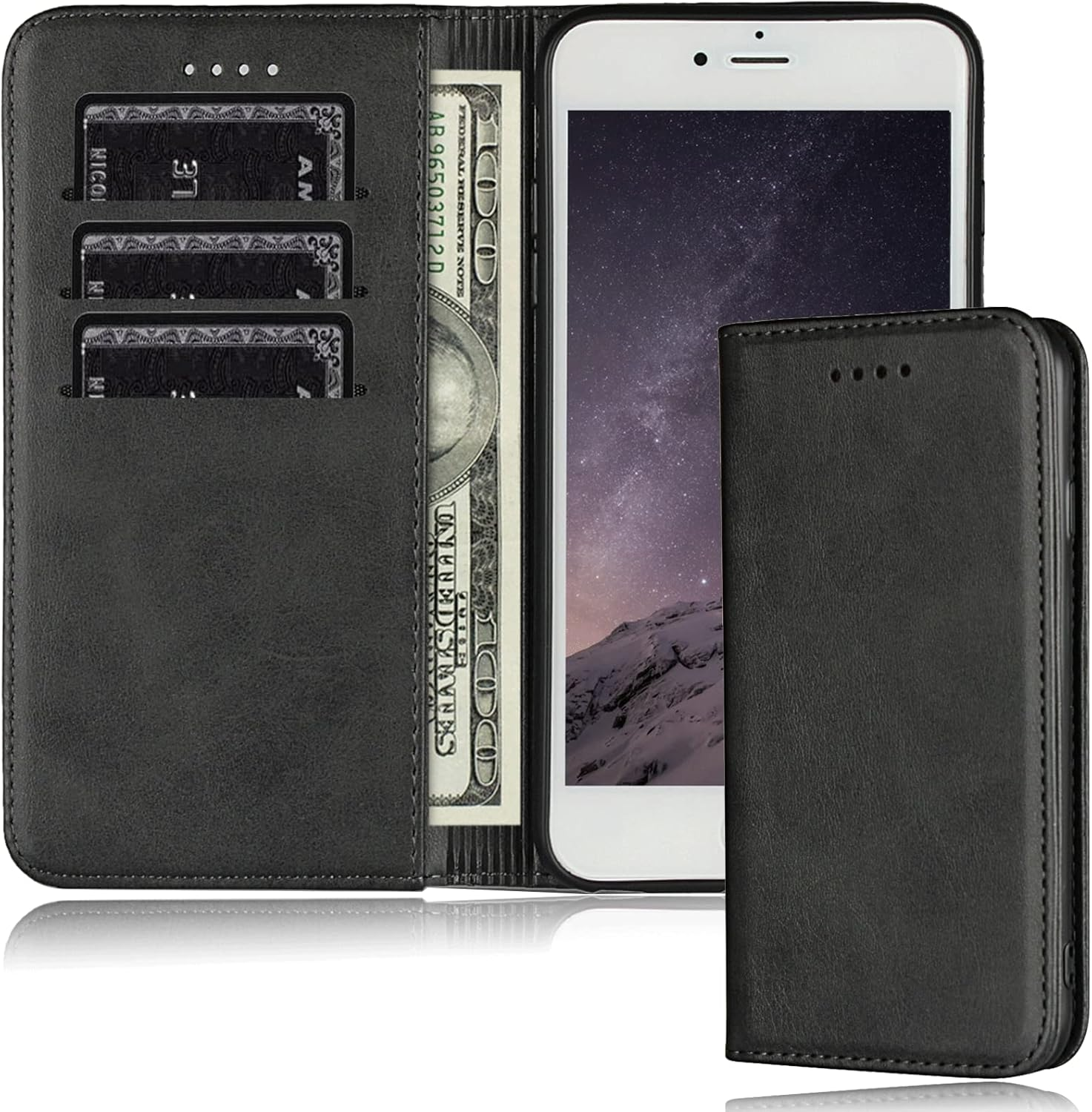 FROLAN for Iphone 12 Mini Wallet Case with Card Holder, Premium PU Leather Credit Slot Flip Folio Book Drop Protection Shockproof Phone Cover for Iphone 12 Mini 5.4 Inch - Light Brown