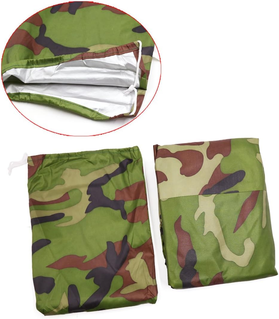 Uxcell L 190T Scooter Motorcycle Cover Camouflage Outdoor Dust UV Water Resistant 86" for Honda image number 2