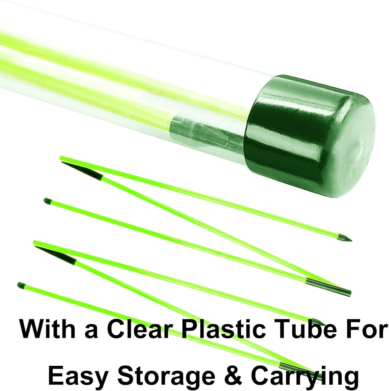 Eshan Golf Alignment Sticks 2 Pack Swing Training Aid Equipment Collapsible Trainer Practice Rods Posture Corrector in Handy Storage Tube Case for Men Women Golfer Swinging - Orange image number 3