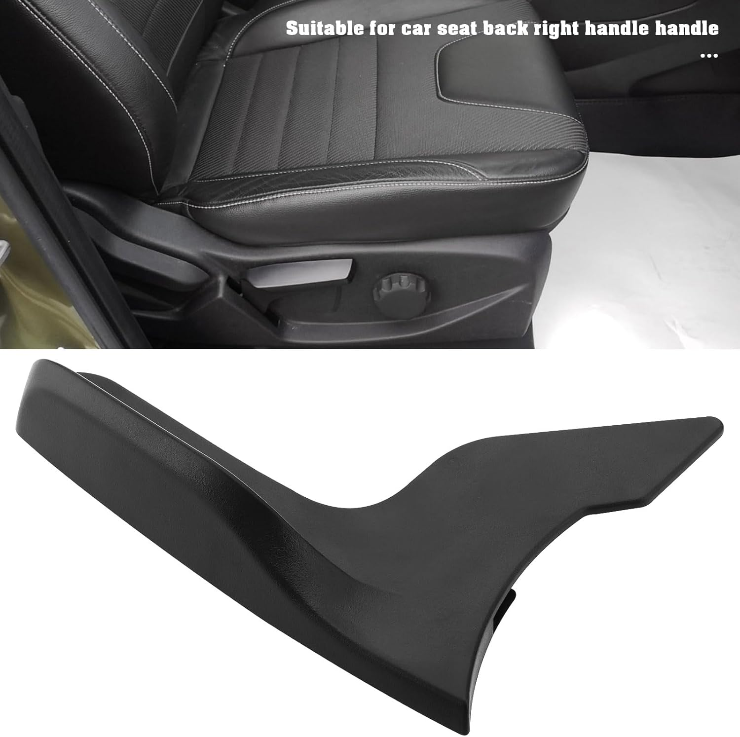 YINETTECH Car Front Right for Driver Seat Base Handl Compatible with Focus MK3 C-MAX 2012-2018 1706222 Car Control Adjustment Seat Handle Accessories, Black image number 1