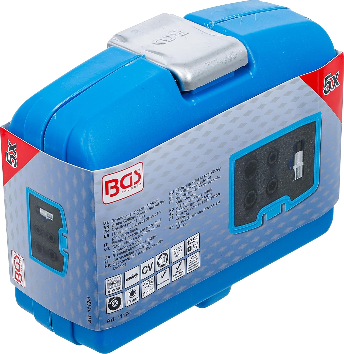 BGS 1112-1 | Brake Calliper Special Socket Set | 5-Point (Pentagon) | 5 Pcs. image number 1